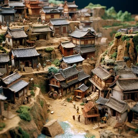 miniature chinese figurines|miniature chinese village.